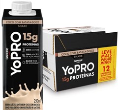 YOPRO COCO E BATATA DOCE (15G) 12X250ML
