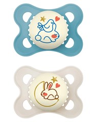 CH22221 CHUPETA ORIG NIGHT(2UN)AZUL 0-6M