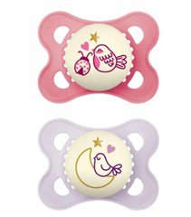 CH22222 CHUPETA ORIG NIGHT(2UN)ROSA 0-6M