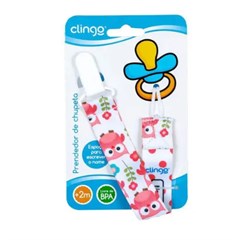 C0107 PRENDEDOR DE CHUPETA CORUJAS ROSA