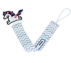 C0123 PRENDEDOR CHUPETA UNICORNI/LISTRAS