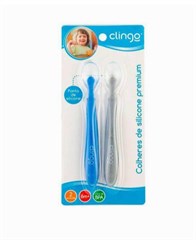 C2250 COLHERES SILICONE PREMIUM AZUL