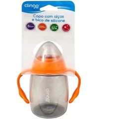 C5008 COPO ALCA E BICO SIL.LARANJA 220ML