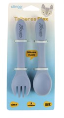 3064 KIT TALHERES GARFO/COLHER SIL. AZUL